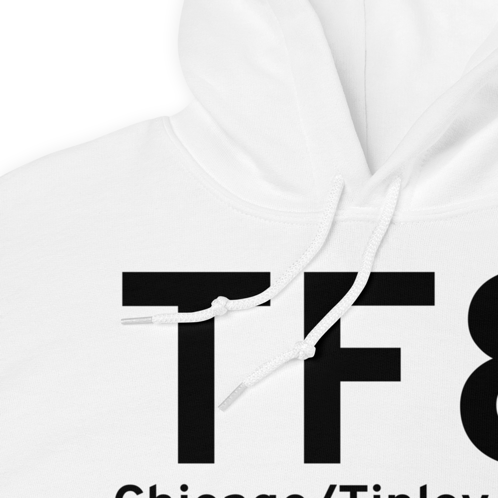 Chicago/Tinley Park (TF8) Airport Hoodie Sweatshirt 