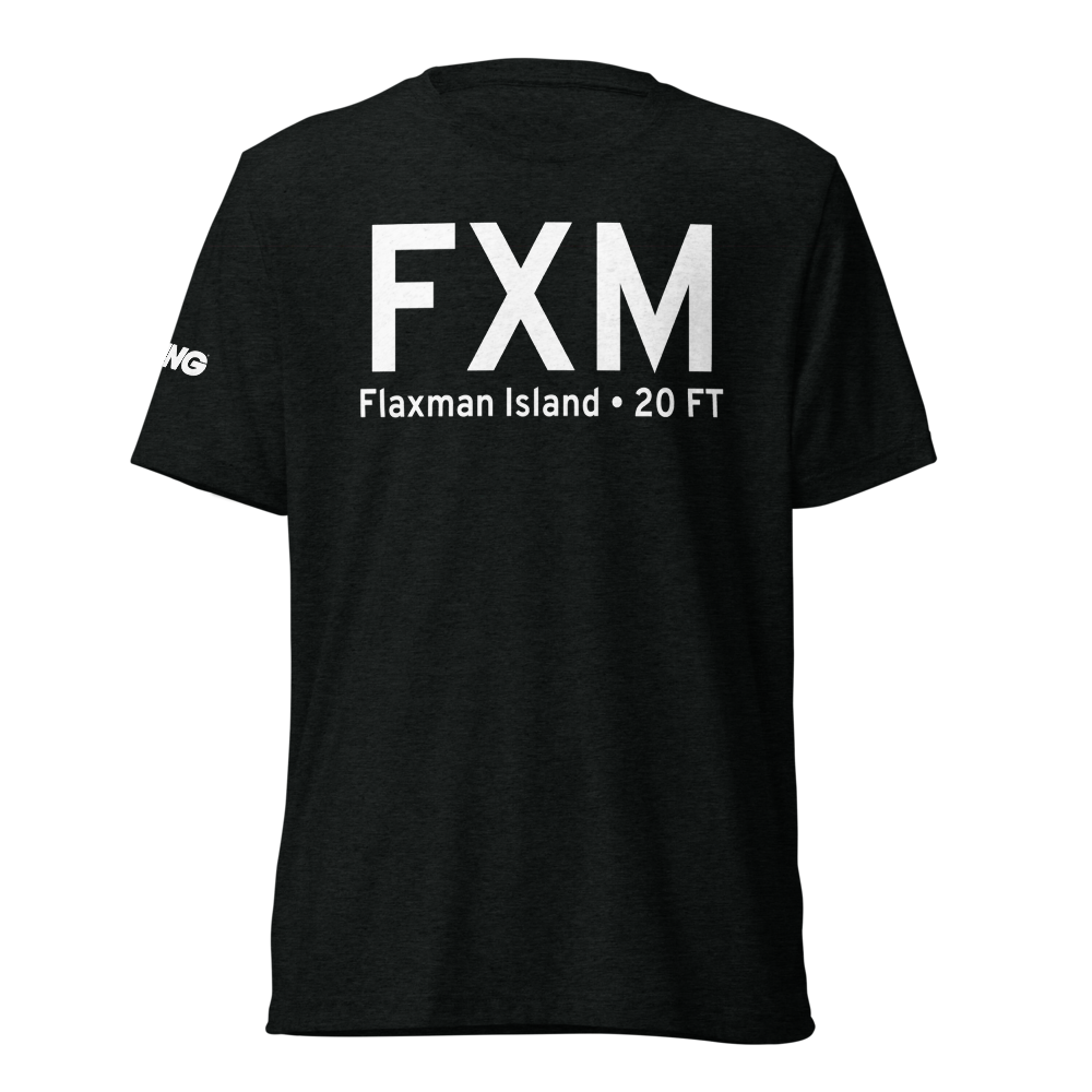 Flaxman Island (FXM) Airport Tri-blend T-Shirt 