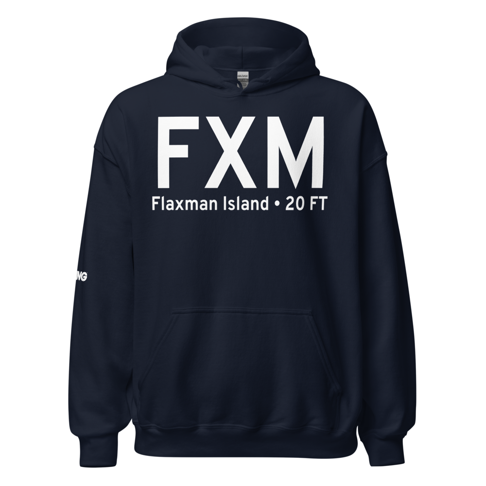 Flaxman Island (FXM) Airport Hoodie Sweatshirt 