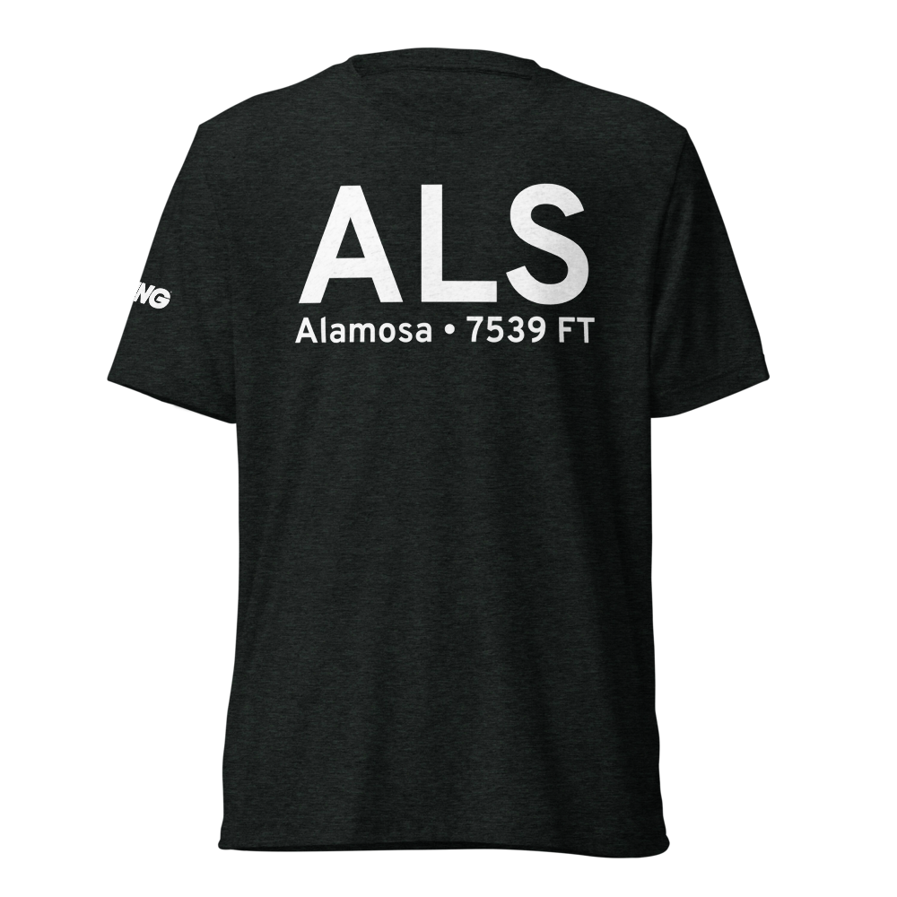 Alamosa (KALS) Airport Tri-blend T-Shirt 