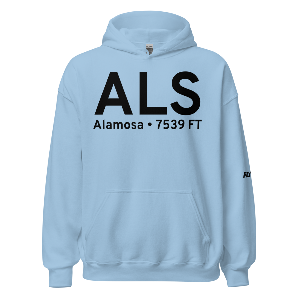 Alamosa (KALS) Airport Hoodie Sweatshirt 