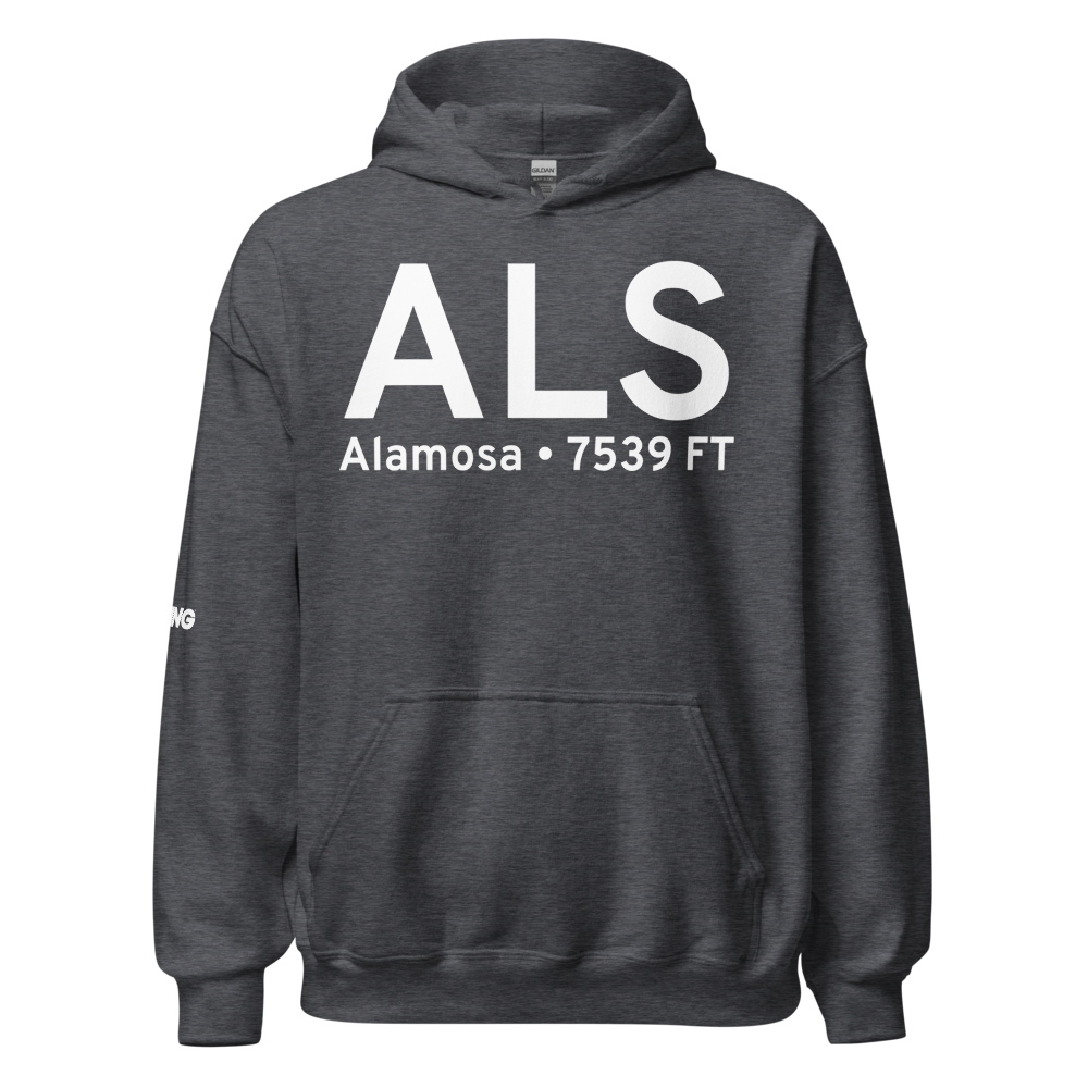 Alamosa (KALS) Airport Hoodie Sweatshirt 