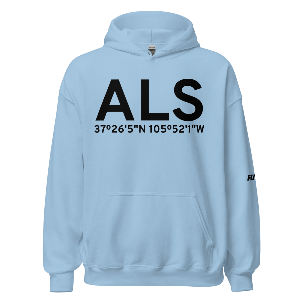 Alamosa (KALS) Airport Hoodie Sweatshirt 