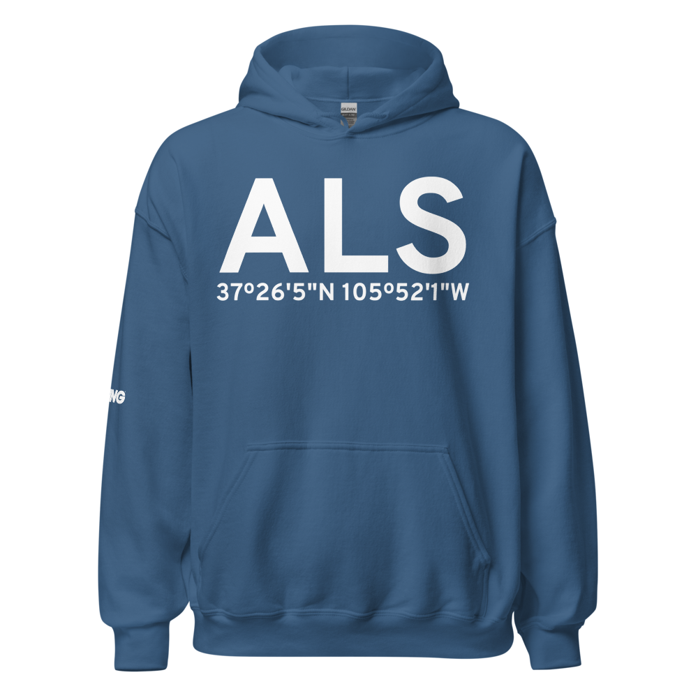 Alamosa (KALS) Airport Hoodie Sweatshirt 
