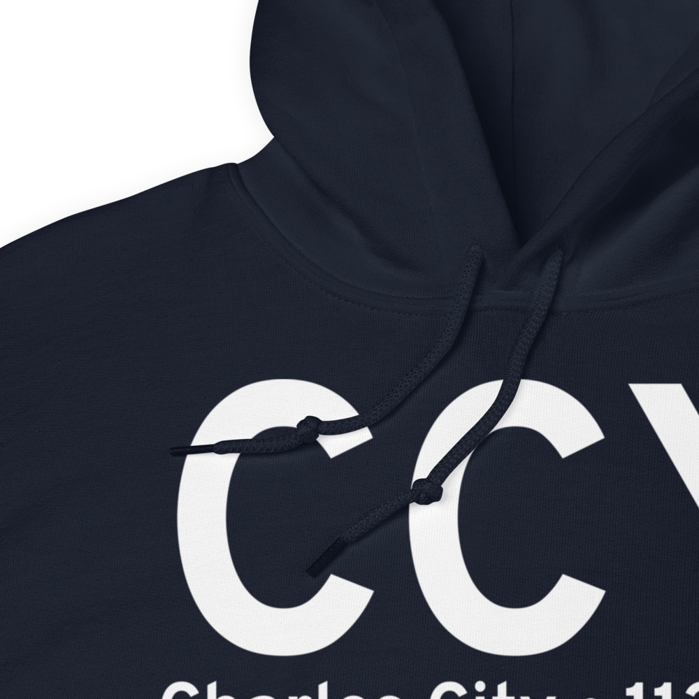 Charles City (KCCY) Airport Hoodie Sweatshirt 