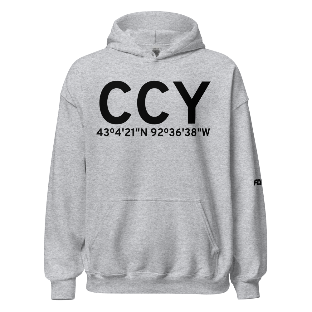 Charles City (KCCY) Airport Hoodie Sweatshirt 
