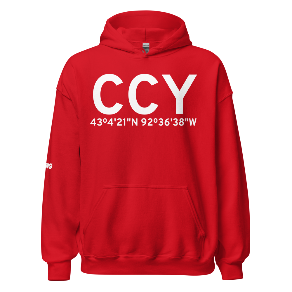 Charles City (KCCY) Airport Hoodie Sweatshirt 