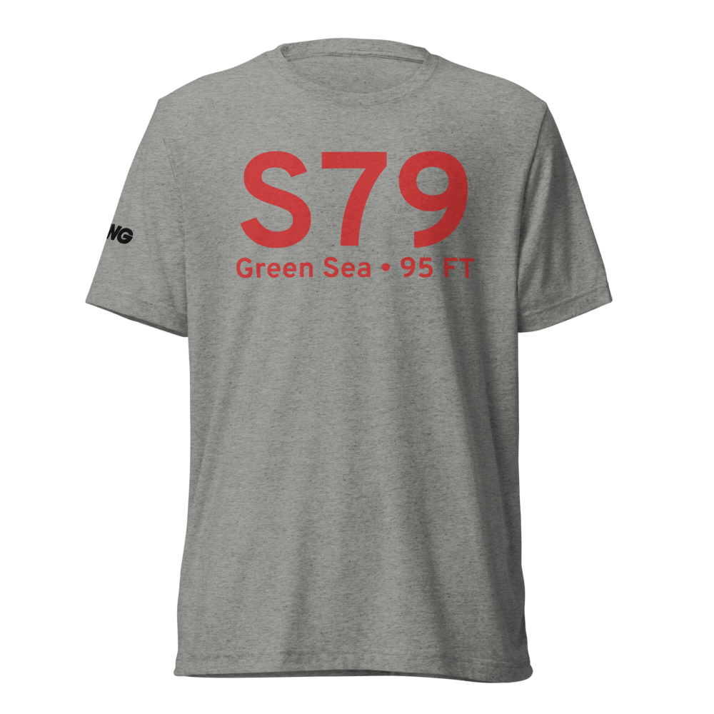 Green Sea (S79) Airport Tri-blend T-Shirt 