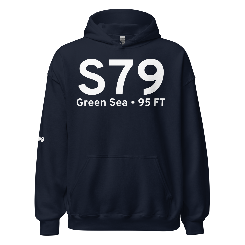 Green Sea (S79) Airport Hoodie Sweatshirt 