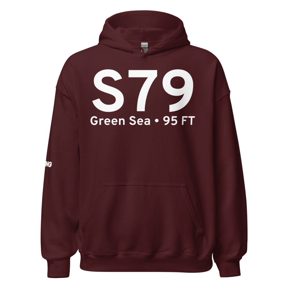 Green Sea (S79) Airport Hoodie Sweatshirt 