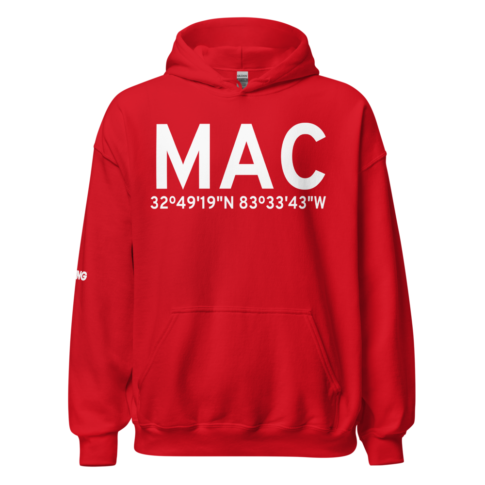 Macon (KMAC) Airport Hoodie Sweatshirt 