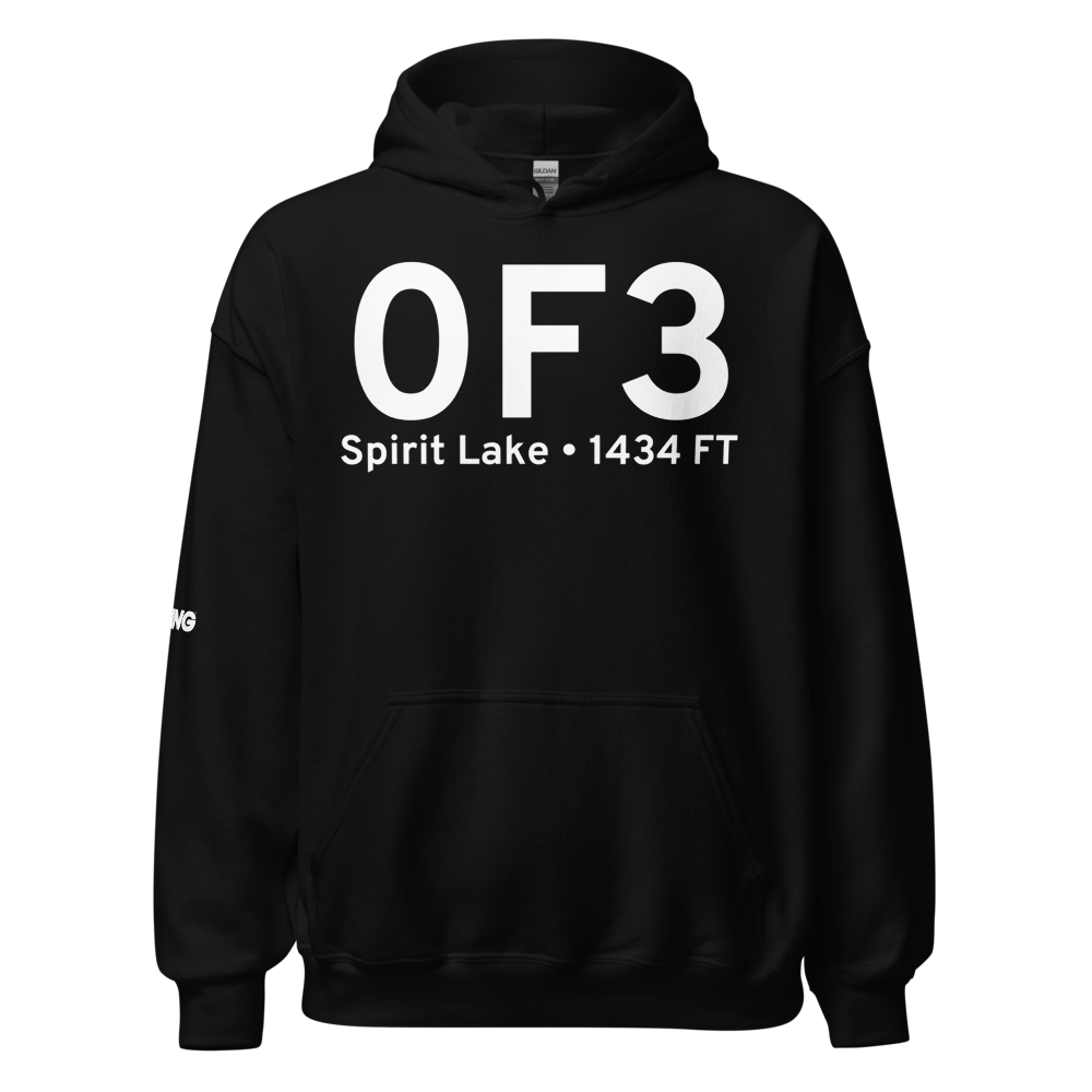 Spirit Lake (US-0F3) Airport Hoodie Sweatshirt 