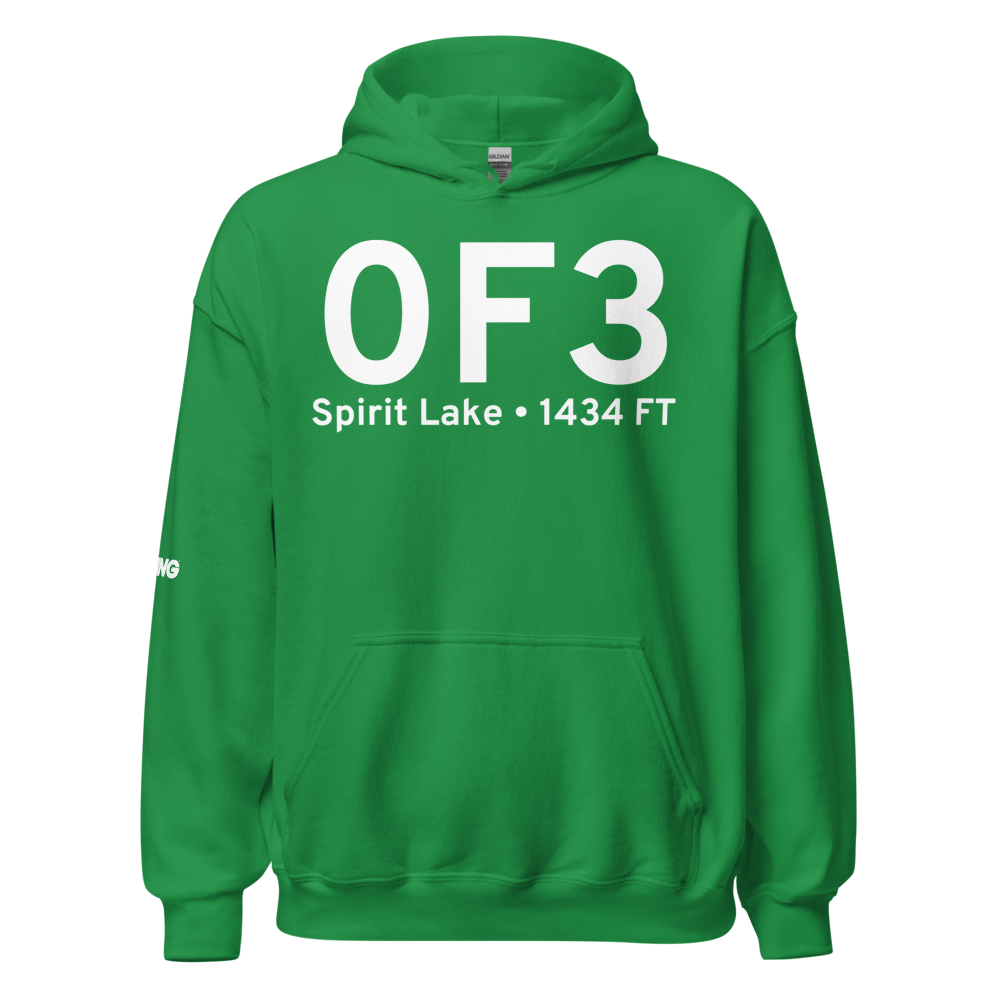 Spirit Lake (US-0F3) Airport Hoodie Sweatshirt 