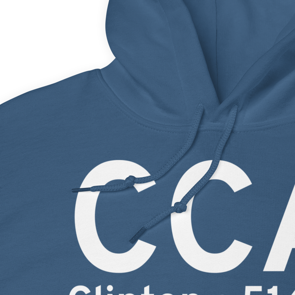 Clinton (KCCA) Airport Hoodie Sweatshirt 