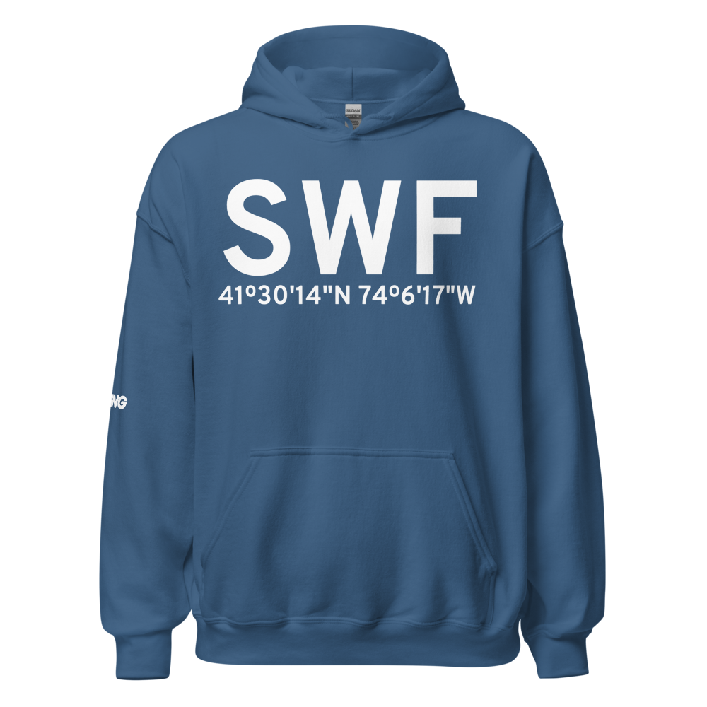 Newburgh (KSWF) Airport Hoodie Sweatshirt 