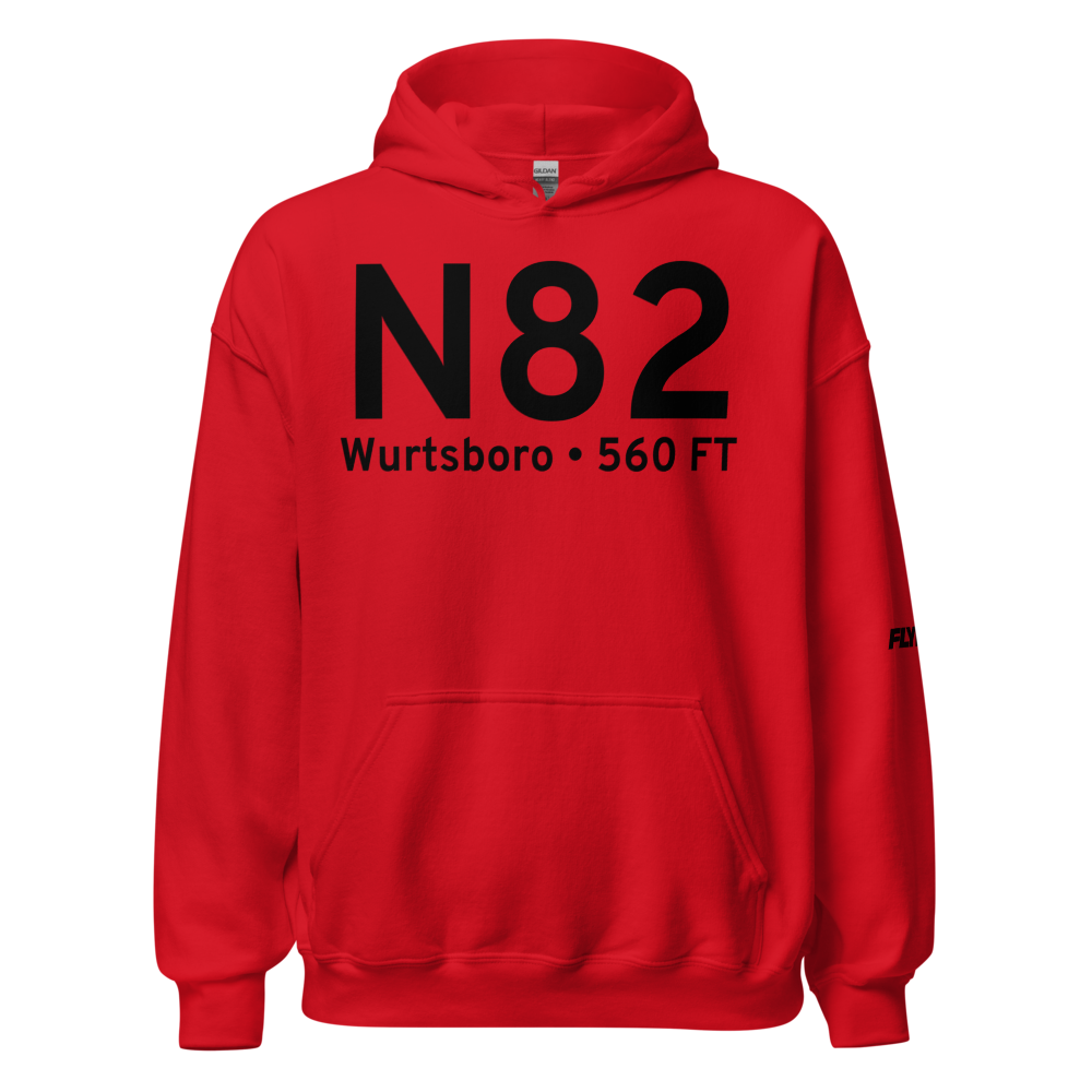 Wurtsboro (KN82) Airport Hoodie Sweatshirt 
