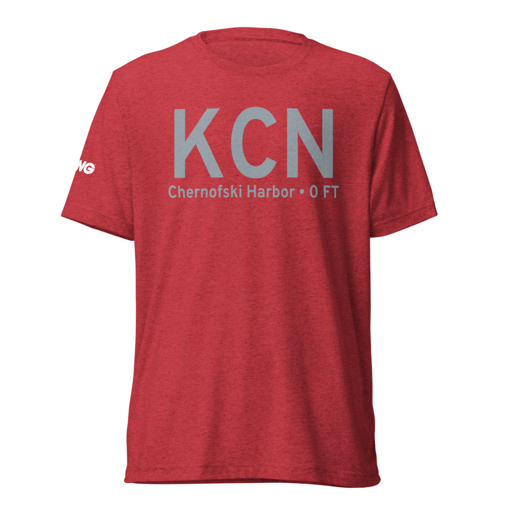 Chernofski Harbor (KCN) Airport Tri-blend T-Shirt 