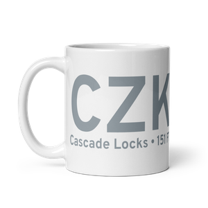 Cascade Locks (CZK) Airport Mug