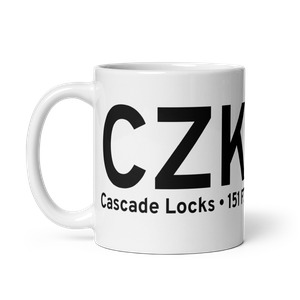 Cascade Locks (CZK) Airport Mug