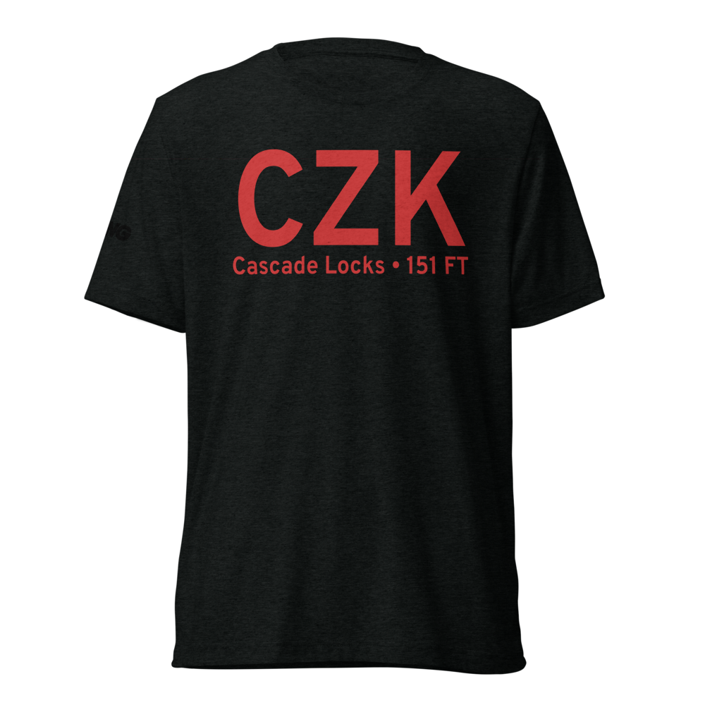 Cascade Locks (CZK) Airport Tri-blend T-Shirt 