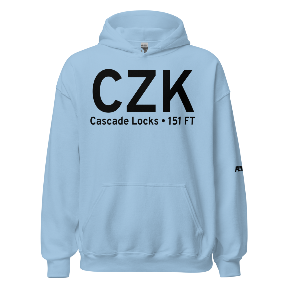Cascade Locks (CZK) Airport Hoodie Sweatshirt 