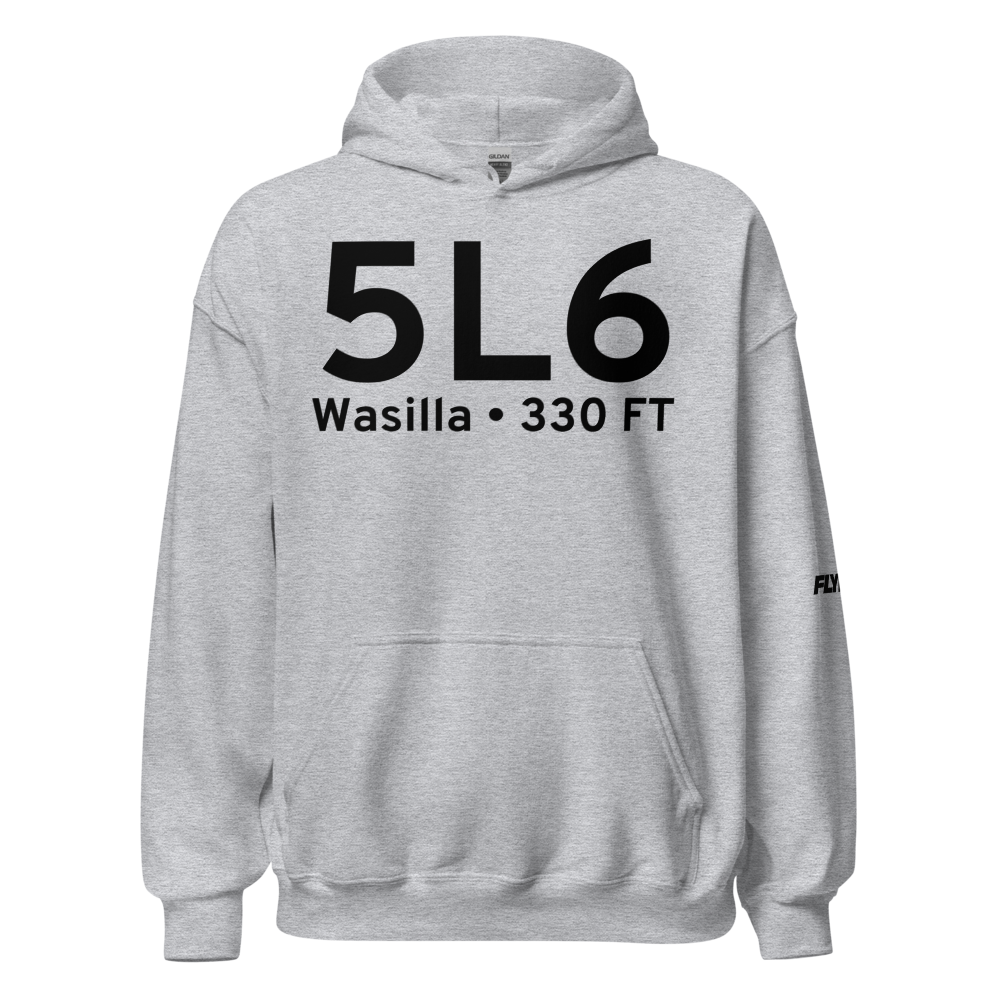 Wasilla (5L6) Airport Hoodie Sweatshirt 