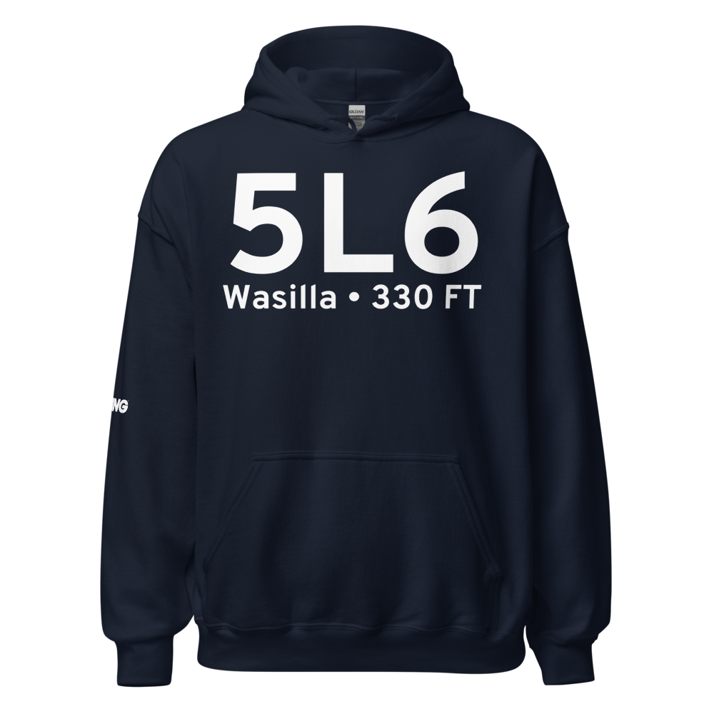 Wasilla (5L6) Airport Hoodie Sweatshirt 