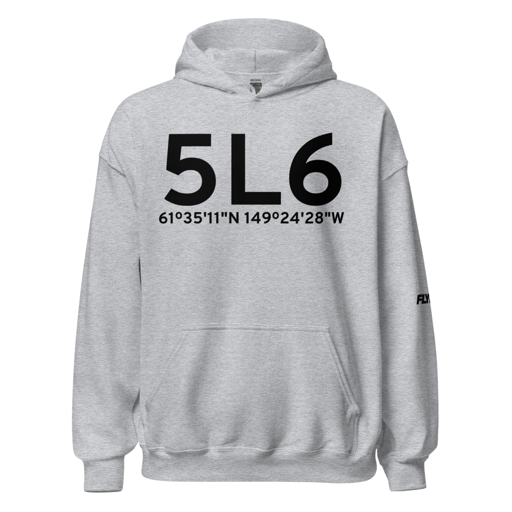Wasilla (5L6) Airport Hoodie Sweatshirt 
