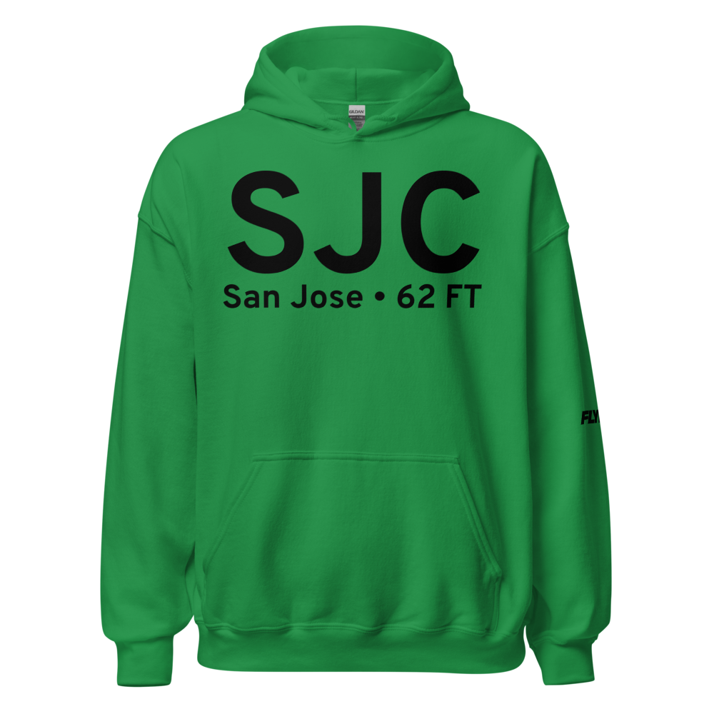 San Jose (KSJC) Airport Hoodie Sweatshirt 