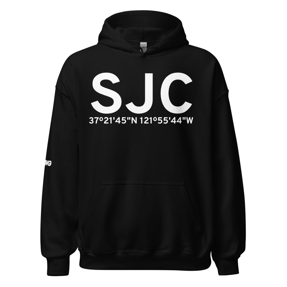 San Jose (KSJC) Airport Hoodie Sweatshirt 