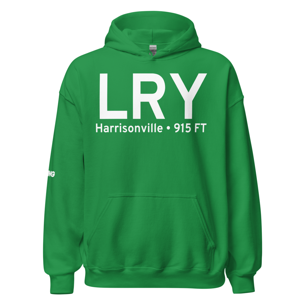 Harrisonville (KLRY) Airport Hoodie Sweatshirt 