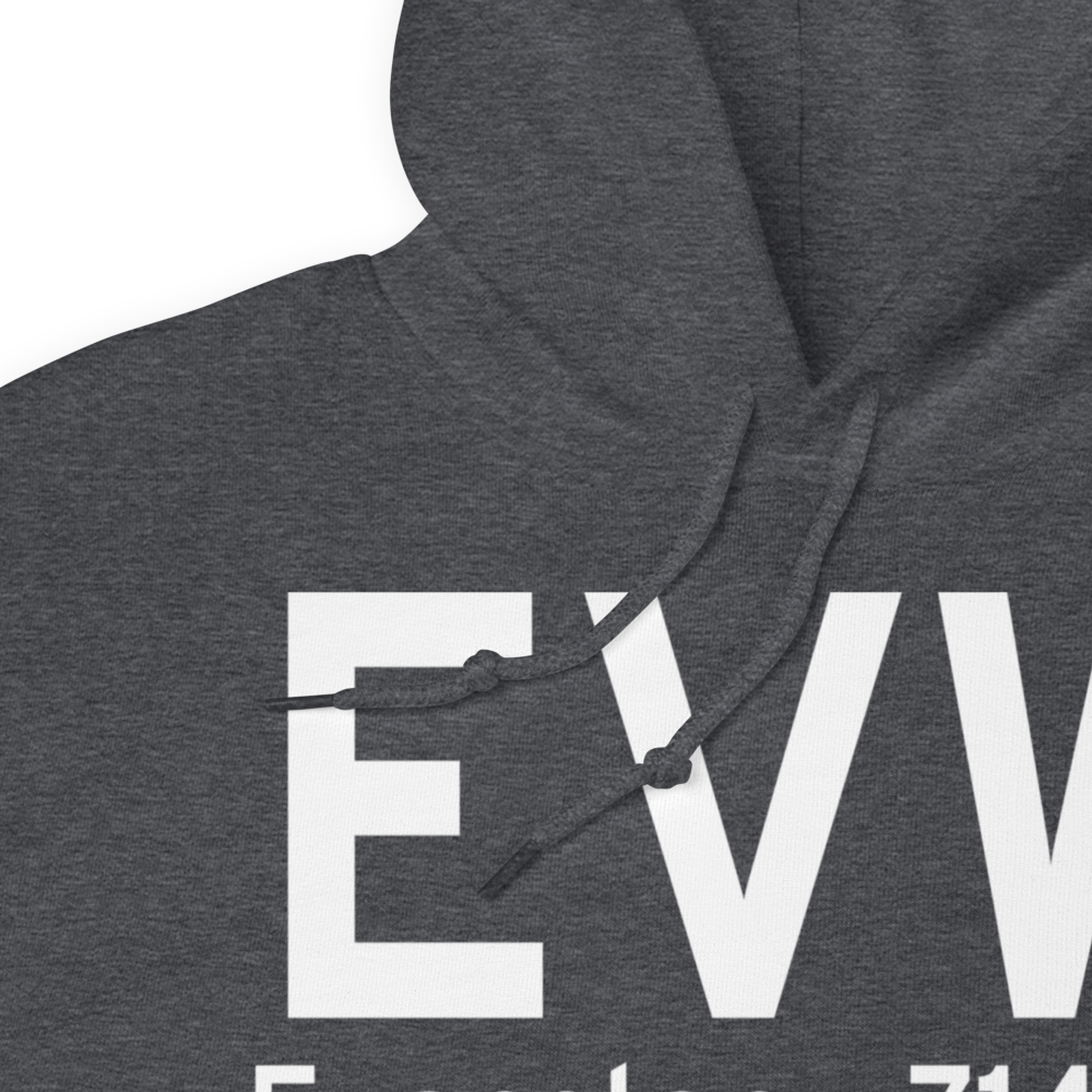 Evanston (KEVW) Airport Hoodie Sweatshirt 