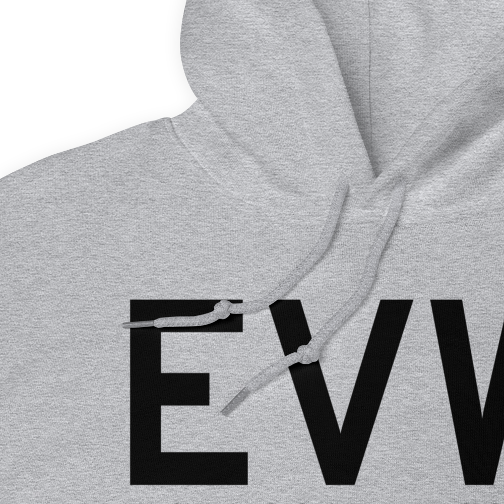 Evanston (KEVW) Airport Hoodie Sweatshirt 