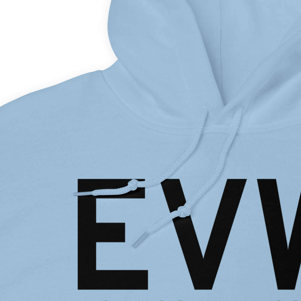 Evanston (KEVW) Airport Hoodie Sweatshirt 