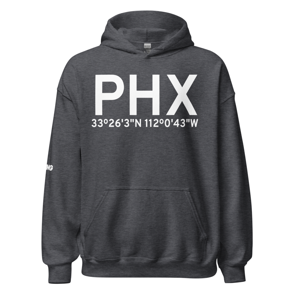 Phoenix (KPHX) Airport Hoodie Sweatshirt 