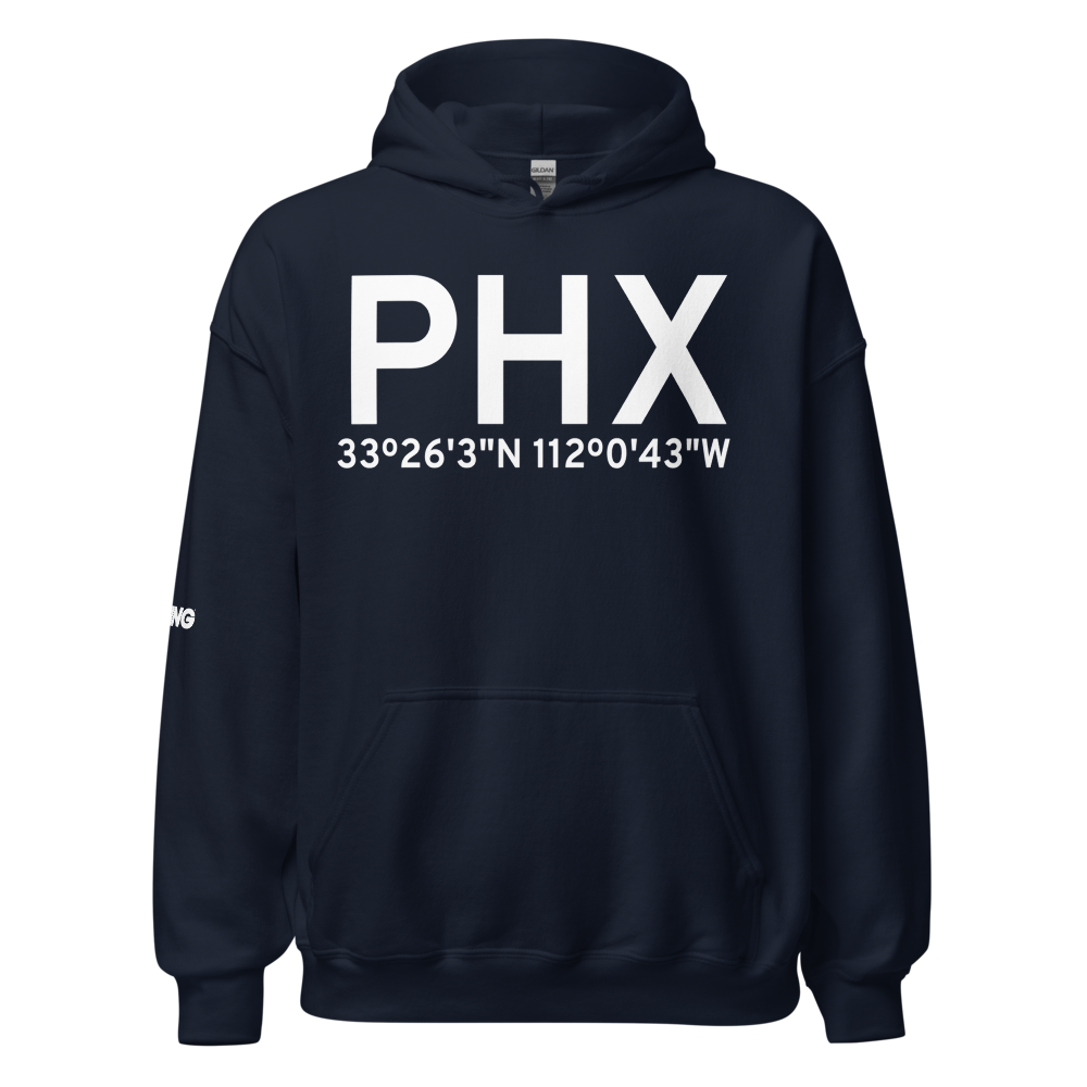 Phoenix (KPHX) Airport Hoodie Sweatshirt 