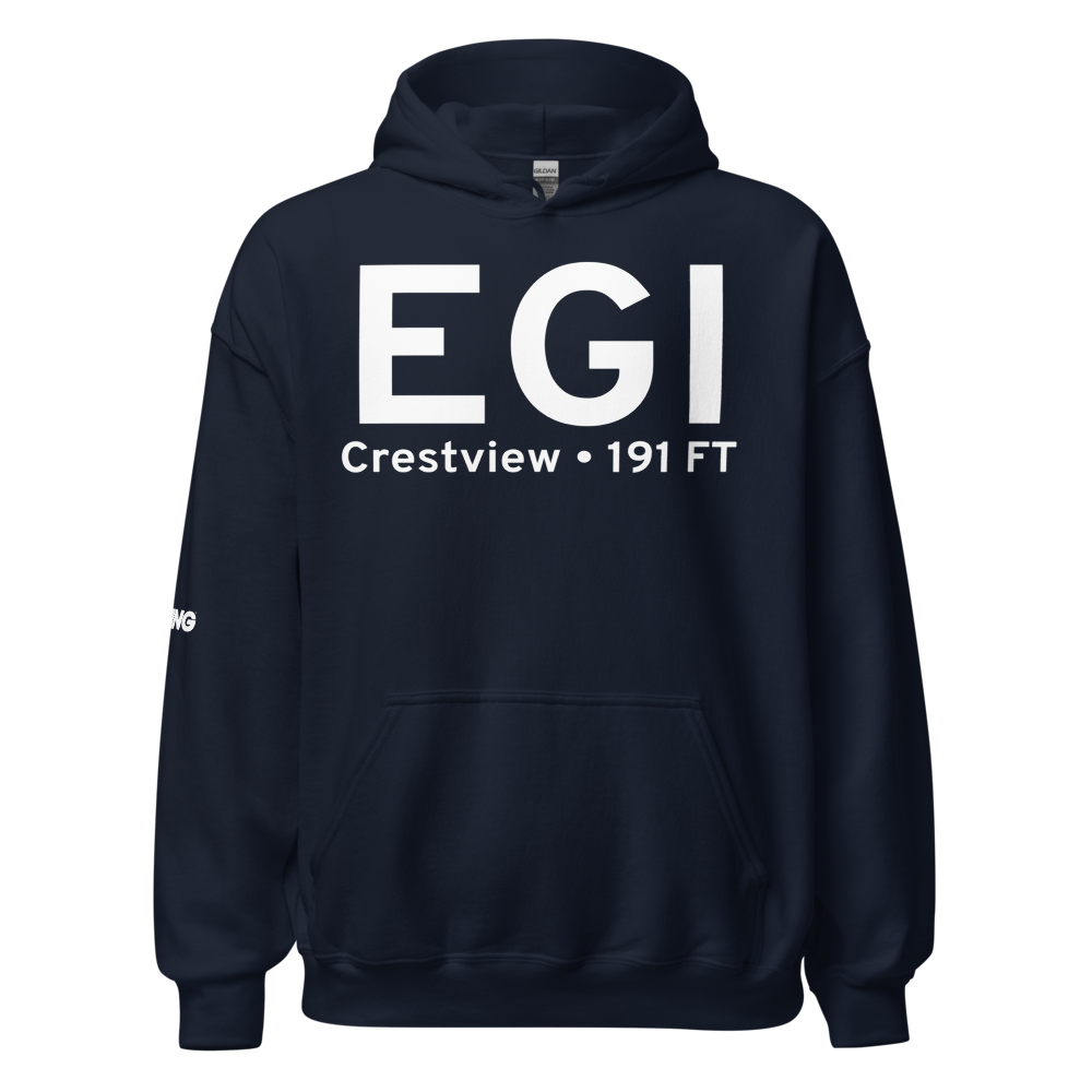 Crestview (KEGI) Airport Hoodie Sweatshirt 