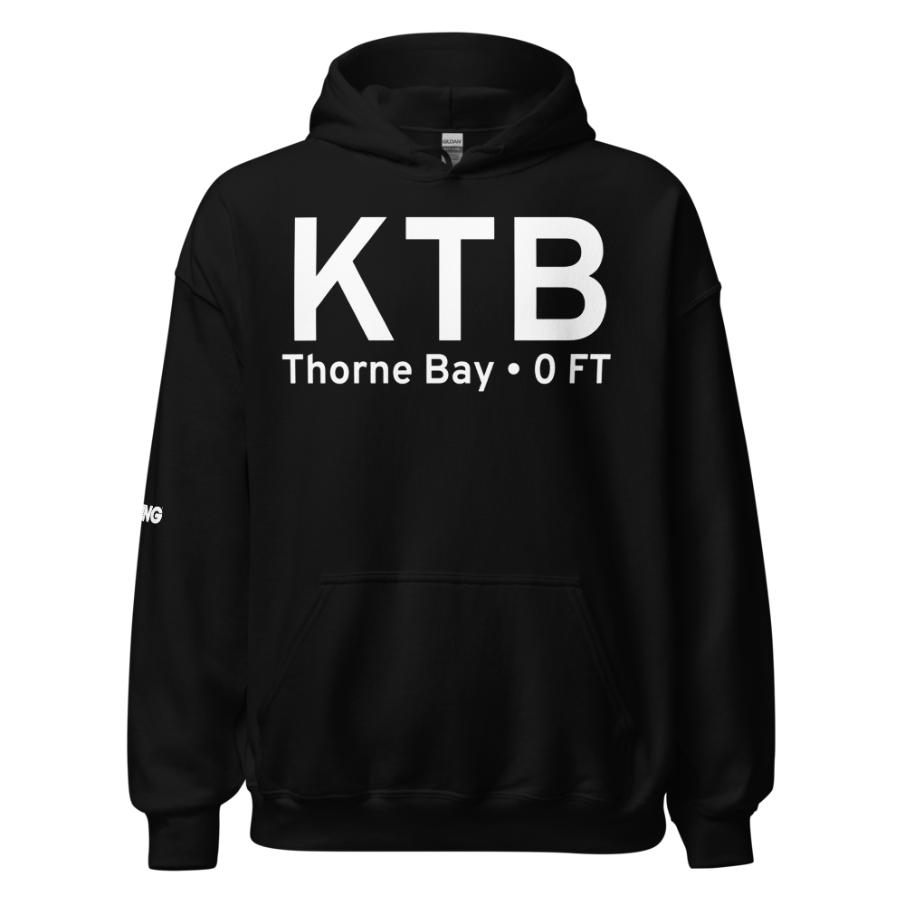 Thorne Bay (KTB) Airport Hoodie Sweatshirt 