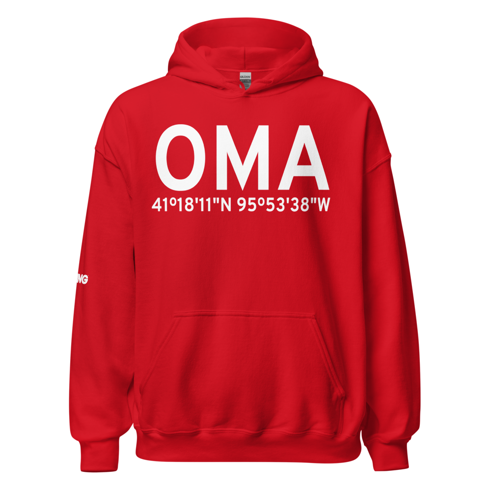 Omaha (KOMA) Airport Hoodie Sweatshirt 