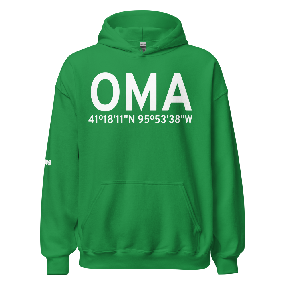 Omaha (KOMA) Airport Hoodie Sweatshirt 