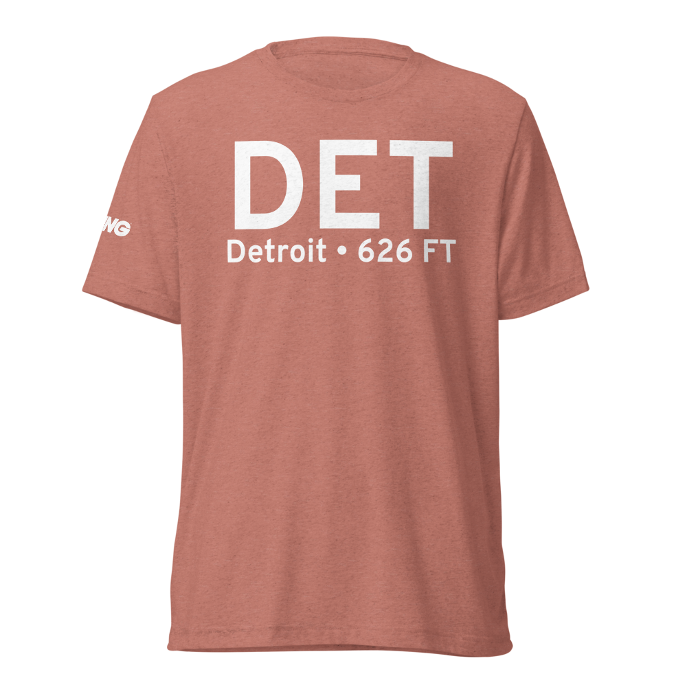 Detroit (KDET) Airport Tri-blend T-Shirt 