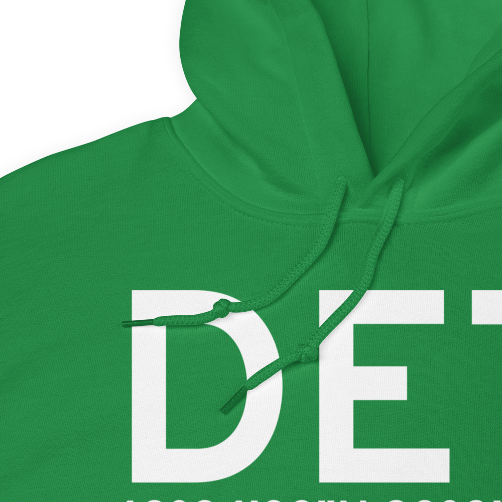 Detroit (KDET) Airport Hoodie Sweatshirt 
