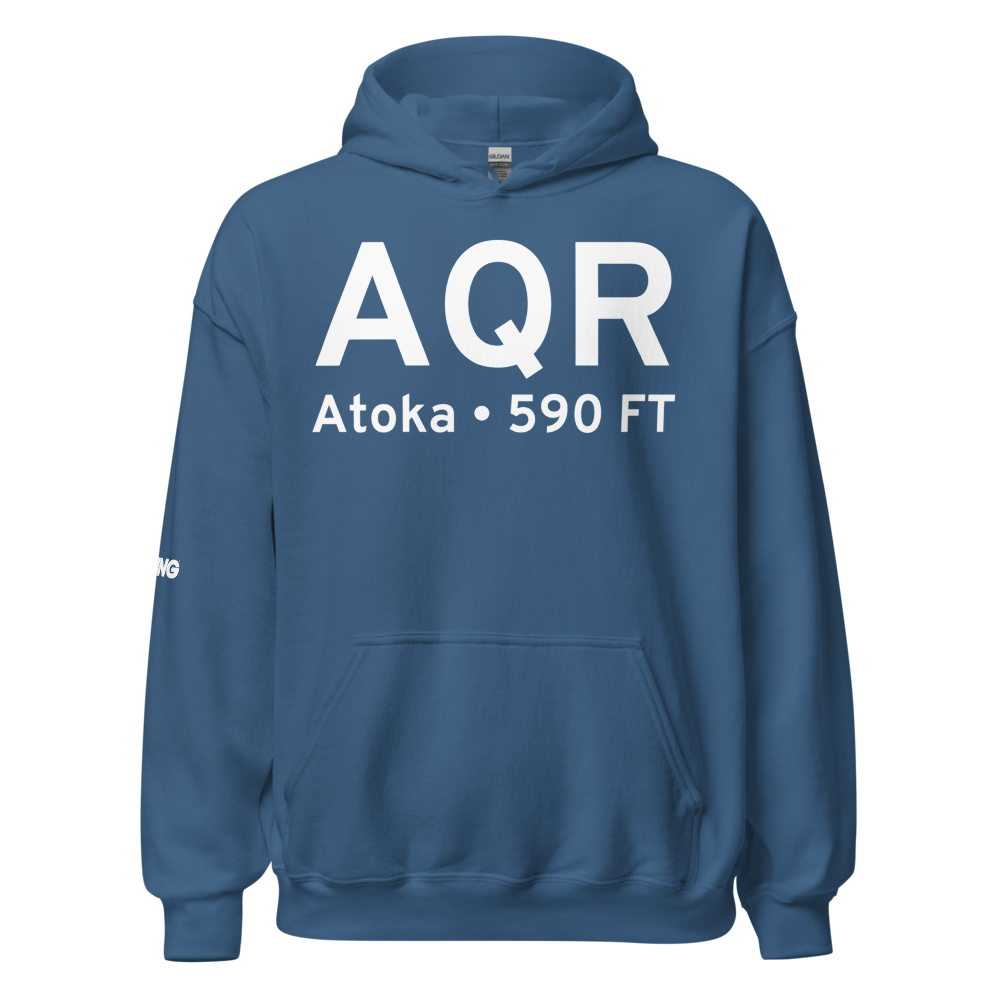 Atoka (KAQR) Airport Hoodie Sweatshirt 