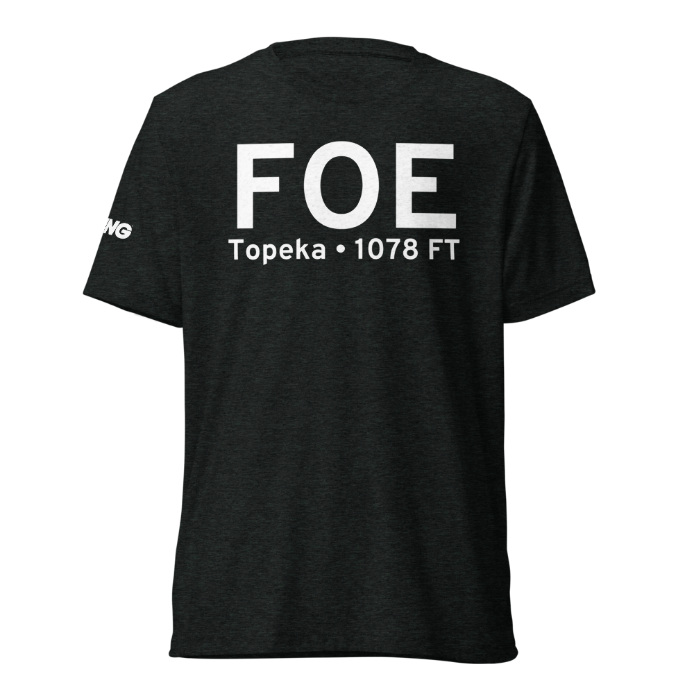 Topeka (KFOE) Airport Tri-blend T-Shirt 