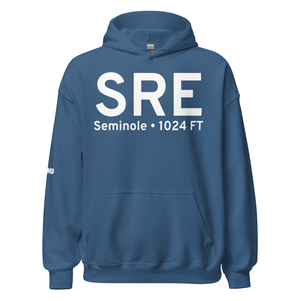 Seminole (KSRE) Airport Hoodie Sweatshirt 