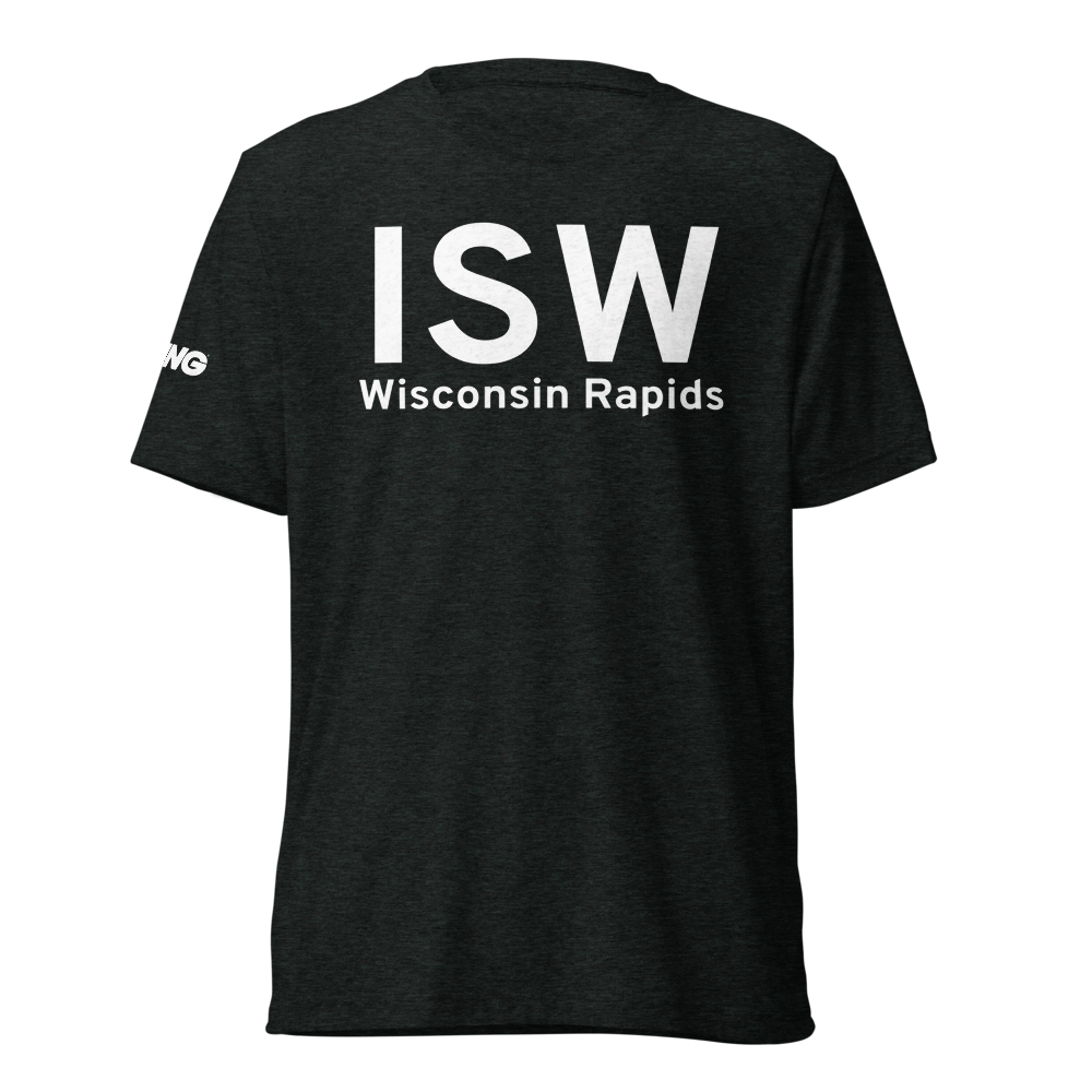 Wisconsin Rapids (KISW) Airport Tri-blend T-Shirt 