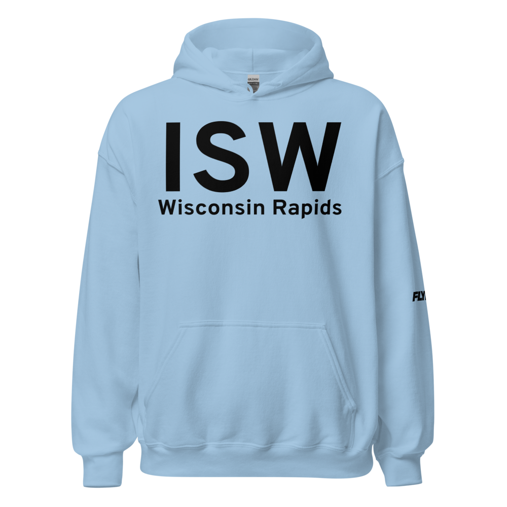 Wisconsin Rapids (KISW) Airport Hoodie Sweatshirt 