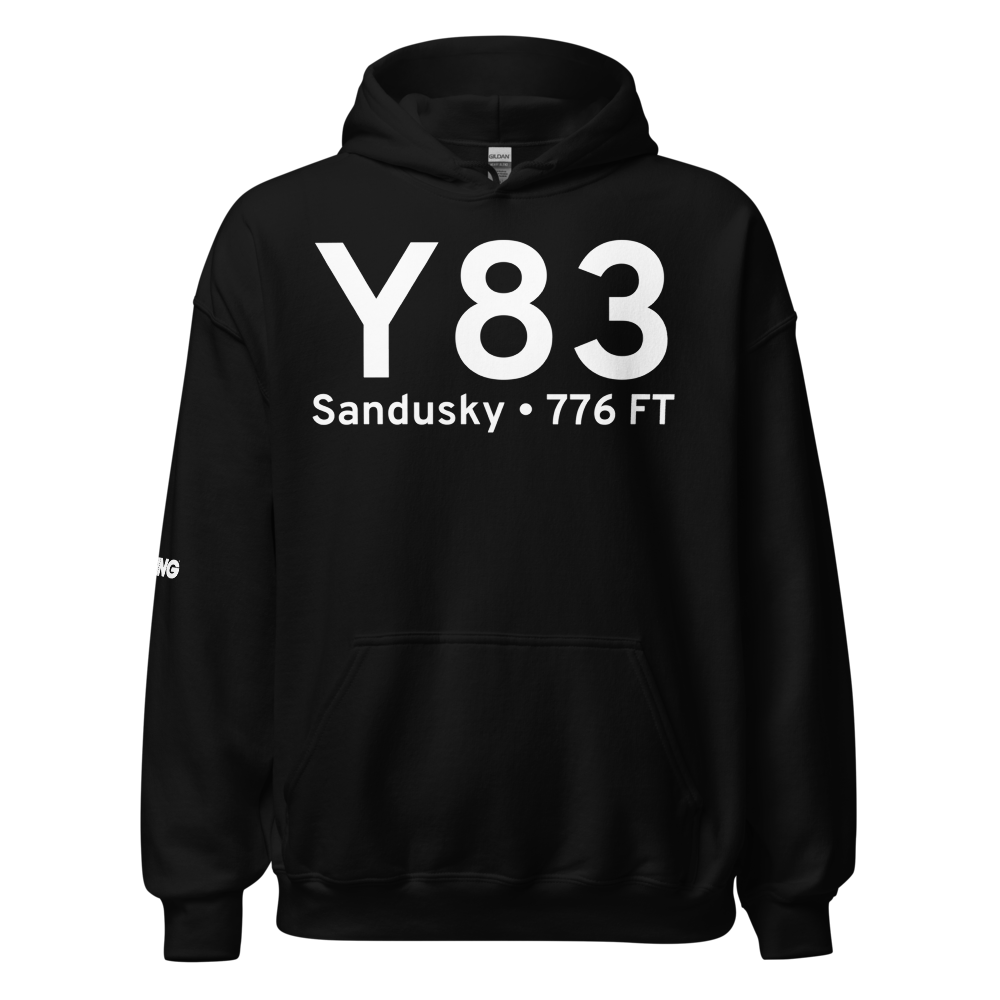 Sandusky (KY83) Airport Hoodie Sweatshirt 