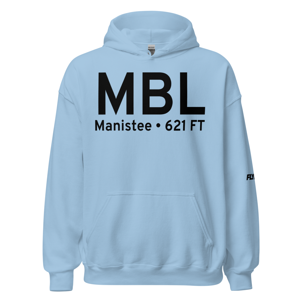 Manistee (KMBL) Airport Hoodie Sweatshirt 