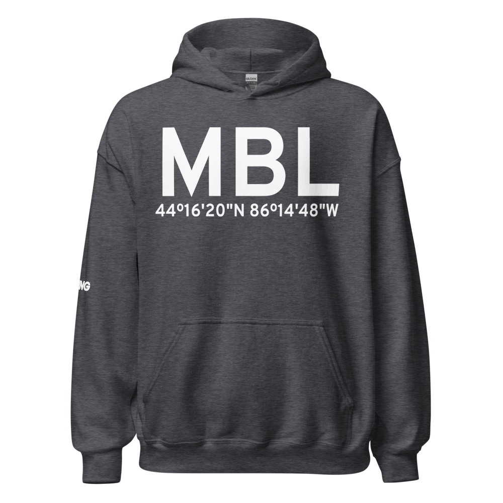 Manistee (KMBL) Airport Hoodie Sweatshirt 